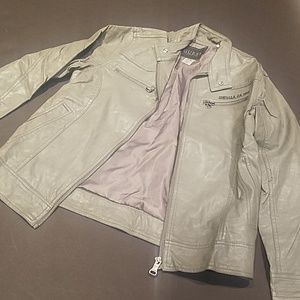 Boys faux leather jacket